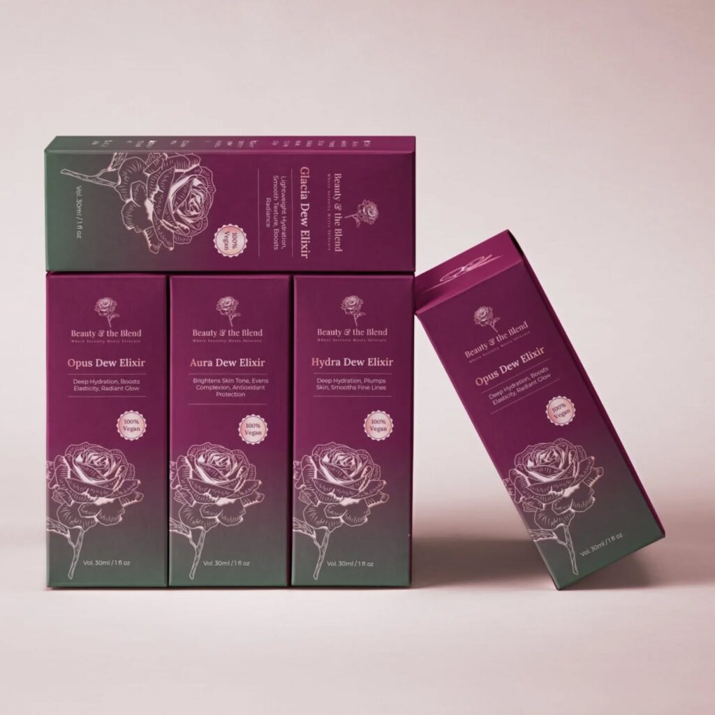 Custom Skincare Folding Packaging